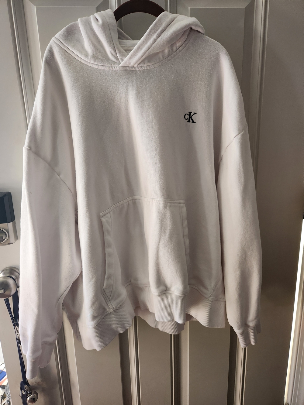 Calvin Klein White Men’s Hooded Sweatshirt